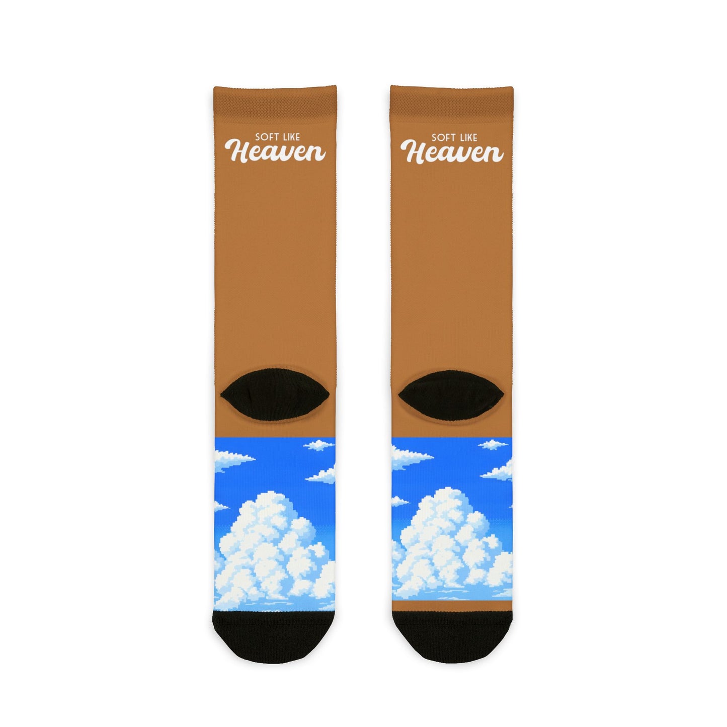 SLH 'Clouded' Crew Socks | light brown