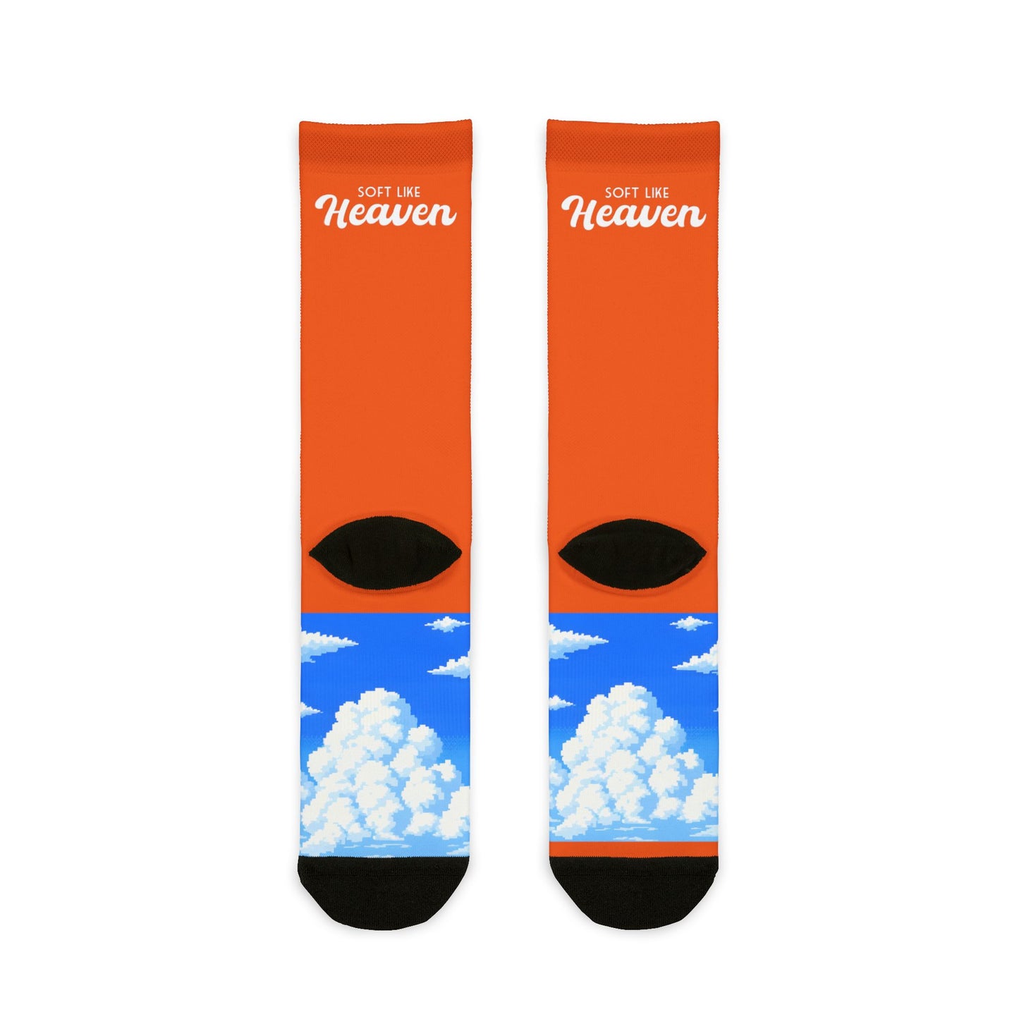 SLH 'Clouded' Crew Socks | orange