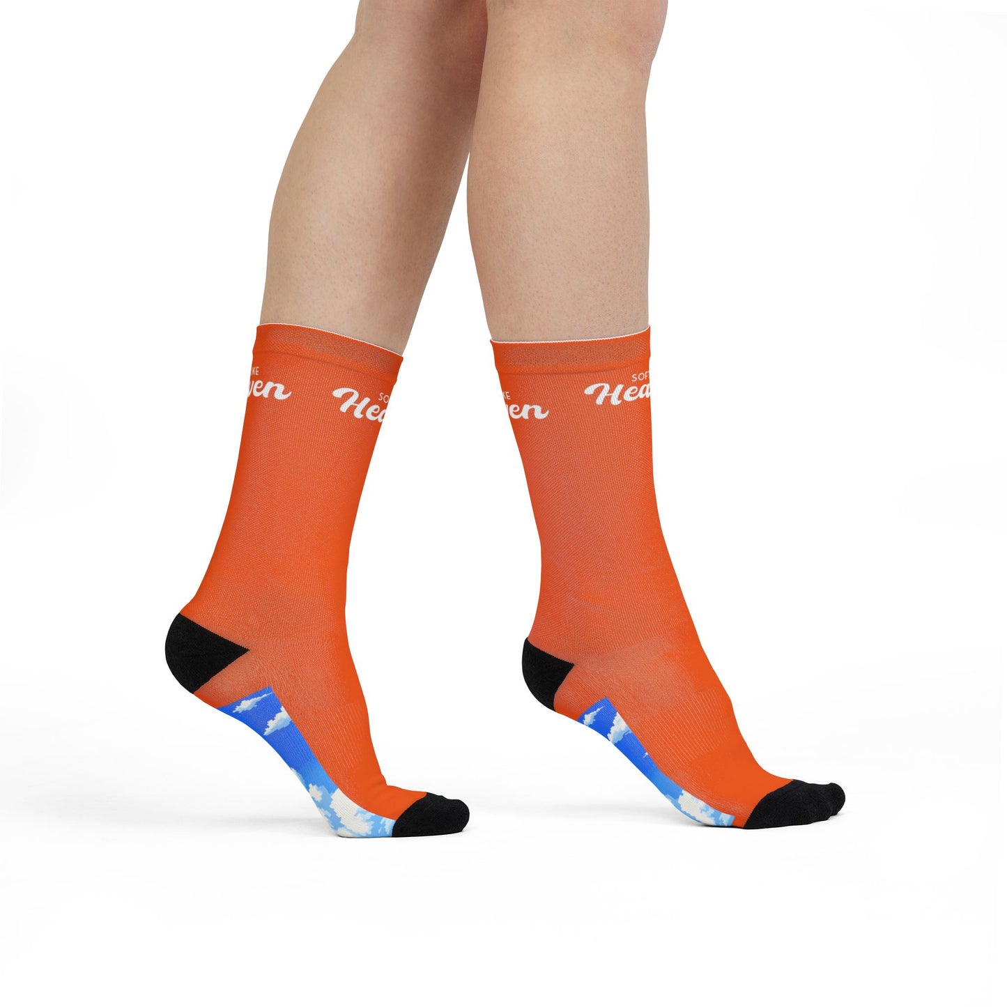 SLH 'Clouded' Crew Socks | orange