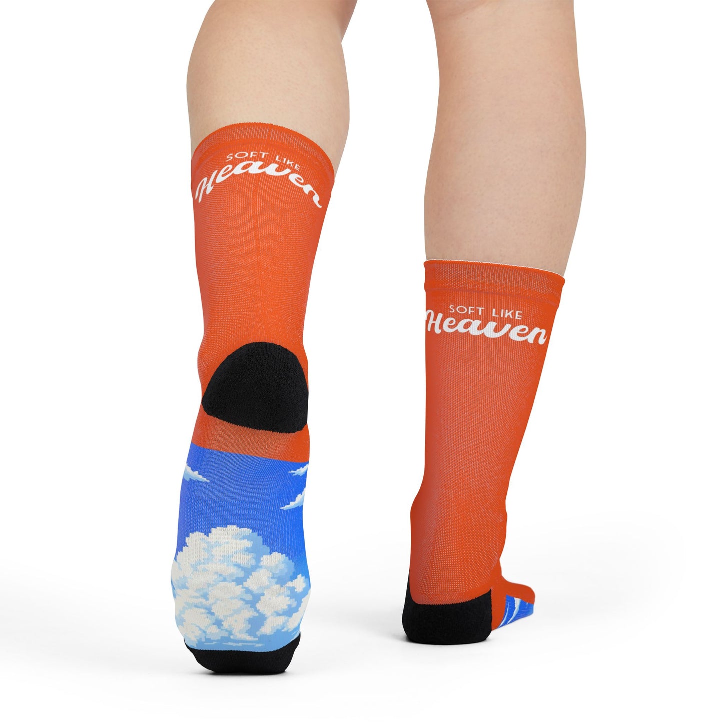 SLH 'Clouded' Crew Socks | orange